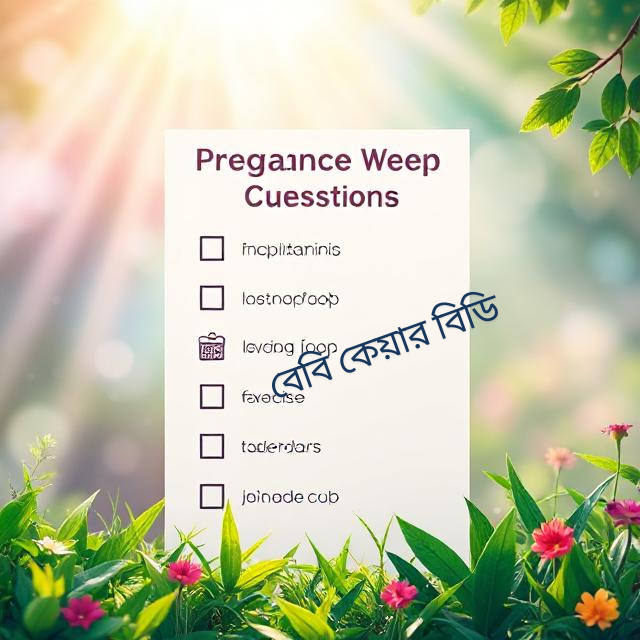 গর্ভধারণের আগে কি করবেন