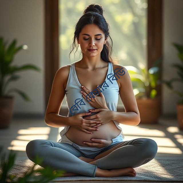 a woman sitting in meditation posture