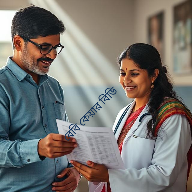 doctor explaining vaccination